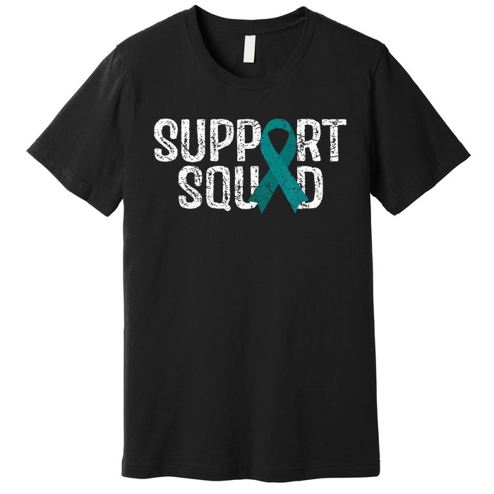 Support Squad Ovarian Cancer Awareness Premium T-Shirt