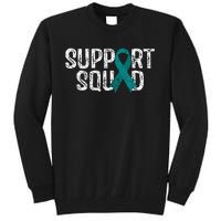 Support Squad Ovarian Cancer Awareness Tall Sweatshirt