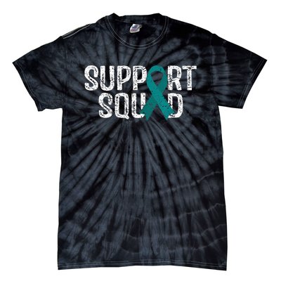 Support Squad Ovarian Cancer Awareness Tie-Dye T-Shirt