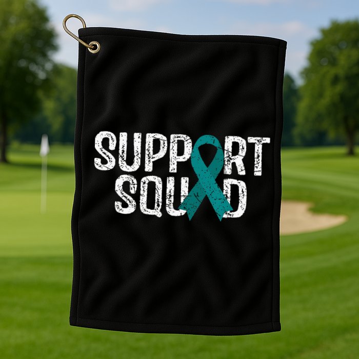 Support Squad Ovarian Cancer Awareness Golf Towel