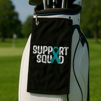 Support Squad Ovarian Cancer Awareness Golf Towel