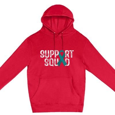 Support Squad Ovarian Cancer Awareness Premium Pullover Hoodie