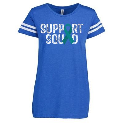 Support Squad Ovarian Cancer Awareness Enza Ladies Jersey Football T-Shirt