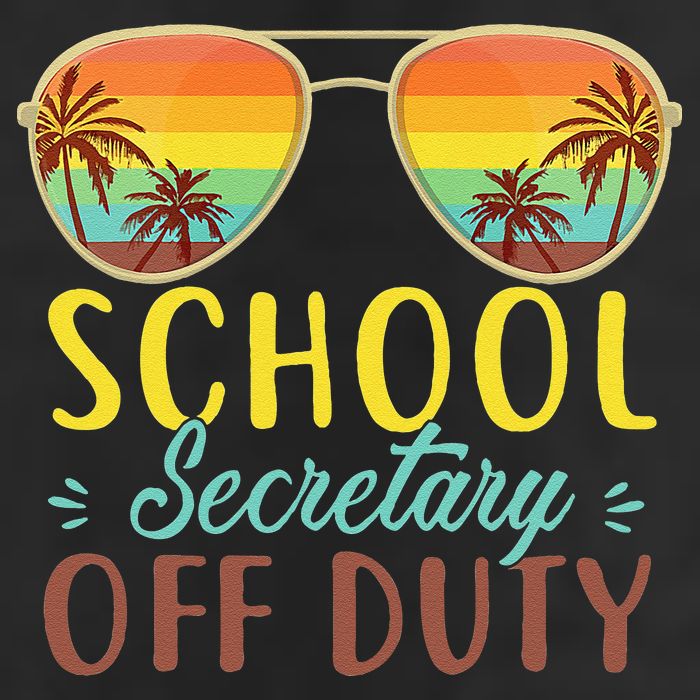 School Secretary Off Duty Summer Vacation Last Day Of School Adult Drive Performance Visor
