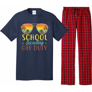 School Secretary Off Duty Summer Vacation Last Day Of School Pajama Set