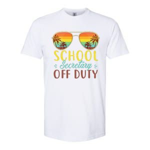 School Secretary Off Duty Summer Vacation Last Day Of School Softstyle CVC T-Shirt