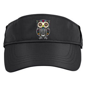 Sugar Skull Owl Dia De Los Muertos Halloween Adult Drive Performance Visor