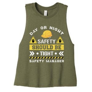 Security Safety Officer Security Officer Safety Ager Great Gift Women's Racerback Cropped Tank