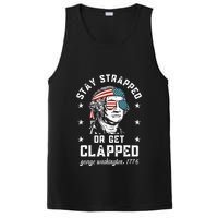 Stay Strapped Or Get Clapped George Washington PosiCharge Competitor Tank