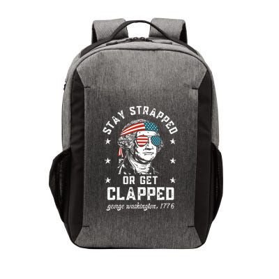 Stay Strapped Or Get Clapped George Washington Vector Backpack
