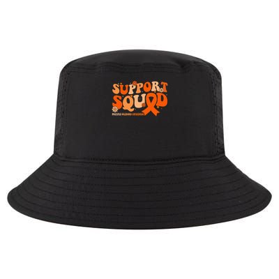 Support Squad Orange Ribbon Multiple Sclerosis Awareness Ms Cool Comfort Performance Bucket Hat