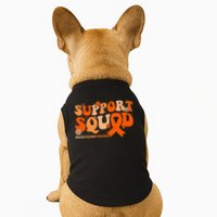 Support Squad Orange Ribbon Multiple Sclerosis Awareness Ms Doggie Tank
