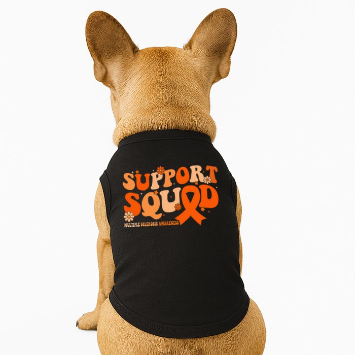 Support Squad Orange Ribbon Multiple Sclerosis Awareness Ms Doggie Tank
