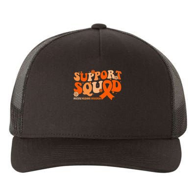 Support Squad Orange Ribbon Multiple Sclerosis Awareness Ms Yupoong Adult 5-Panel Trucker Hat