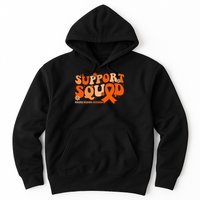 Support Squad Orange Ribbon Multiple Sclerosis Awareness Ms Hoodie