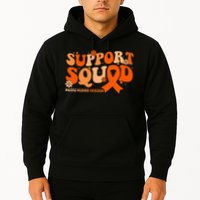 Support Squad Orange Ribbon Multiple Sclerosis Awareness Ms Hoodie