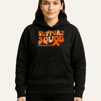 Support Squad Orange Ribbon Multiple Sclerosis Awareness Ms Hoodie