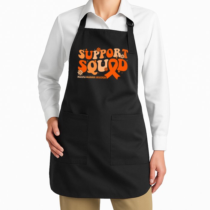Support Squad Orange Ribbon Multiple Sclerosis Awareness Ms Apron