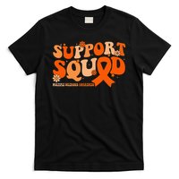Support Squad Orange Ribbon Multiple Sclerosis Awareness Ms T-Shirt