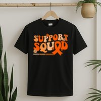 Support Squad Orange Ribbon Multiple Sclerosis Awareness Ms T-Shirt