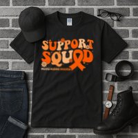 Support Squad Orange Ribbon Multiple Sclerosis Awareness Ms Tall T-Shirt