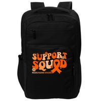 Support Squad Orange Ribbon Multiple Sclerosis Awareness Ms Impact Tech Backpack