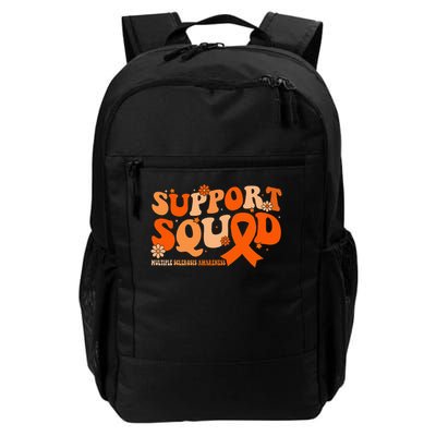 Support Squad Orange Ribbon Multiple Sclerosis Awareness Ms Daily Commute Backpack