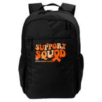 Support Squad Orange Ribbon Multiple Sclerosis Awareness Ms Backpack