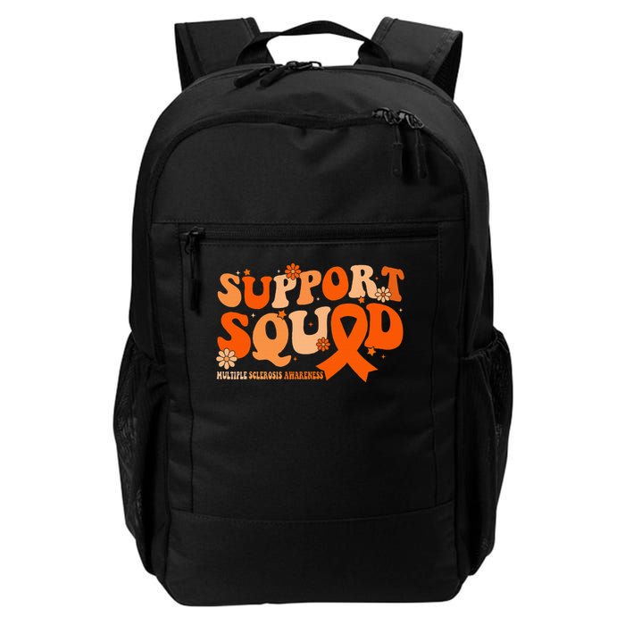 Support Squad Orange Ribbon Multiple Sclerosis Awareness Ms Backpack