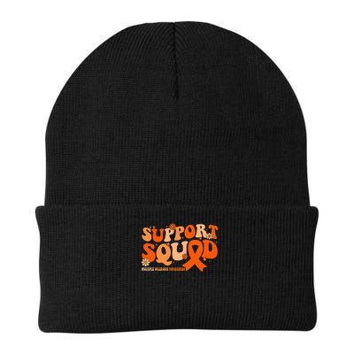 Support Squad Orange Ribbon Multiple Sclerosis Awareness Ms Beanie