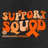 Support Squad Orange Ribbon Multiple Sclerosis Awareness Ms Beanie