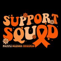Support Squad Orange Ribbon Multiple Sclerosis Awareness Ms Mousepad
