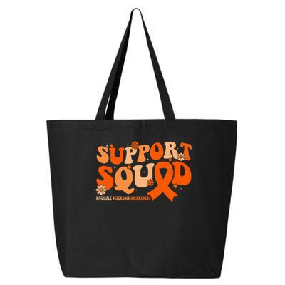 Support Squad Orange Ribbon Multiple Sclerosis Awareness Ms 25L Jumbo Tote