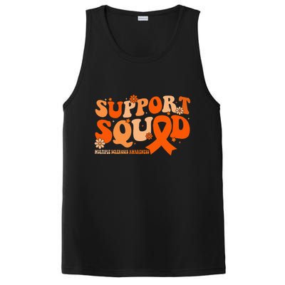 Support Squad Orange Ribbon Multiple Sclerosis Awareness Ms PosiCharge Competitor Tank