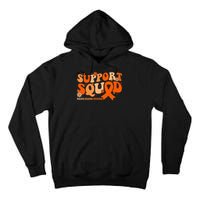 Support Squad Orange Ribbon Multiple Sclerosis Awareness Ms Tall Hoodie