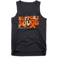 Support Squad Orange Ribbon Multiple Sclerosis Awareness Ms Tank Top