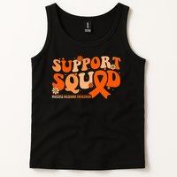 Support Squad Orange Ribbon Multiple Sclerosis Awareness Ms Tank Top