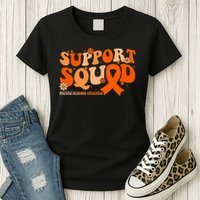 Support Squad Orange Ribbon Multiple Sclerosis Awareness Ms Womens T-Shirt