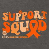 Support Squad Orange Ribbon Multiple Sclerosis Awareness Ms Cotton Canvas Backpack