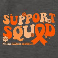 Support Squad Orange Ribbon Multiple Sclerosis Awareness Ms Vector Backpack