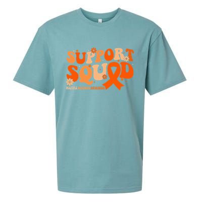 Support Squad Orange Ribbon Multiple Sclerosis Awareness Ms Sueded Cloud Jersey T-Shirt