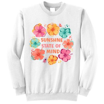 Sunshine State Of Mind Flower Floral Hibicus Tropical Sweatshirt