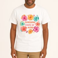 Sunshine State Of Mind Flower Floral Hibicus Tropical Tall T-Shirt