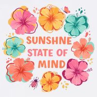 Sunshine State Of Mind Flower Floral Hibicus Tropical 11oz C Handle Ceramic Mug