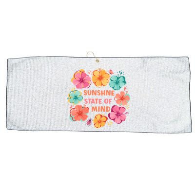 Sunshine State Of Mind Flower Floral Hibicus Tropical Large Microfiber Waffle Golf Towel