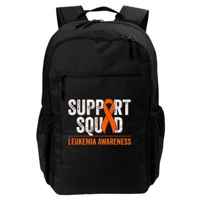 Support Squad Orange Ribbon Leukemia Blood Cancer Awareness Backpack