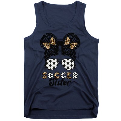 Soccer Sister Of A Soccer Player Proud Soccer Sis Tank Top