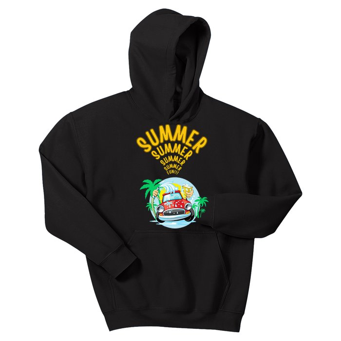 Sweet summer on off timer free time Kids Hoodie