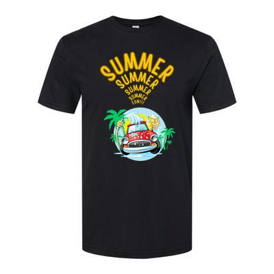 Sweet summer on off timer free time Softstyle® CVC T-Shirt