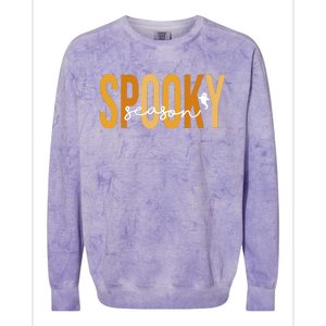 Spooky Season October Festive Halloween Colorblast Crewneck Sweatshirt